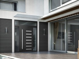 Алюминиевые двери для дома теплые