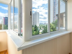Установка алюминиевых окон на балкон